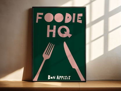 Foodie HQ foodie print