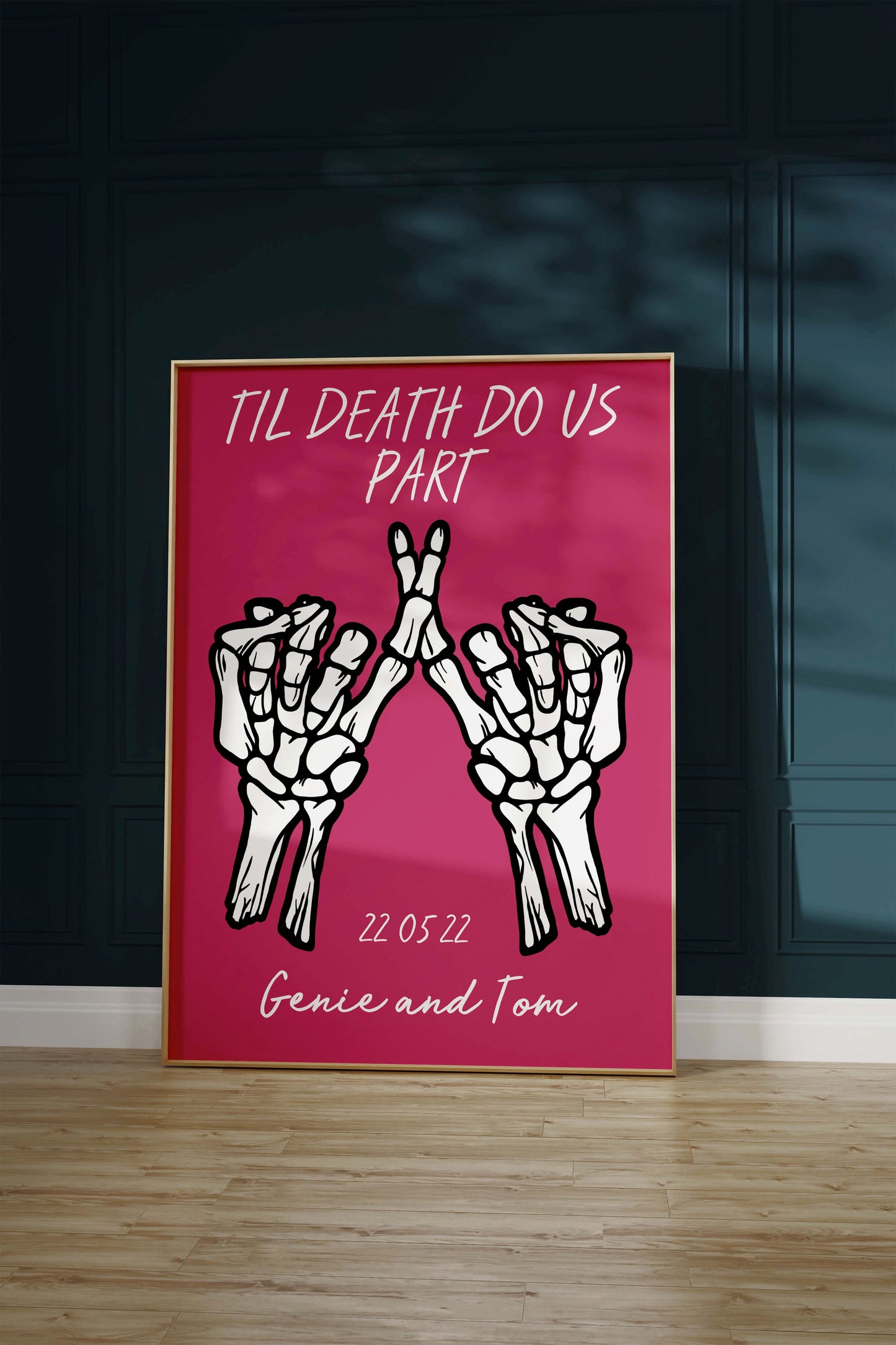 Til death do us part personalised print