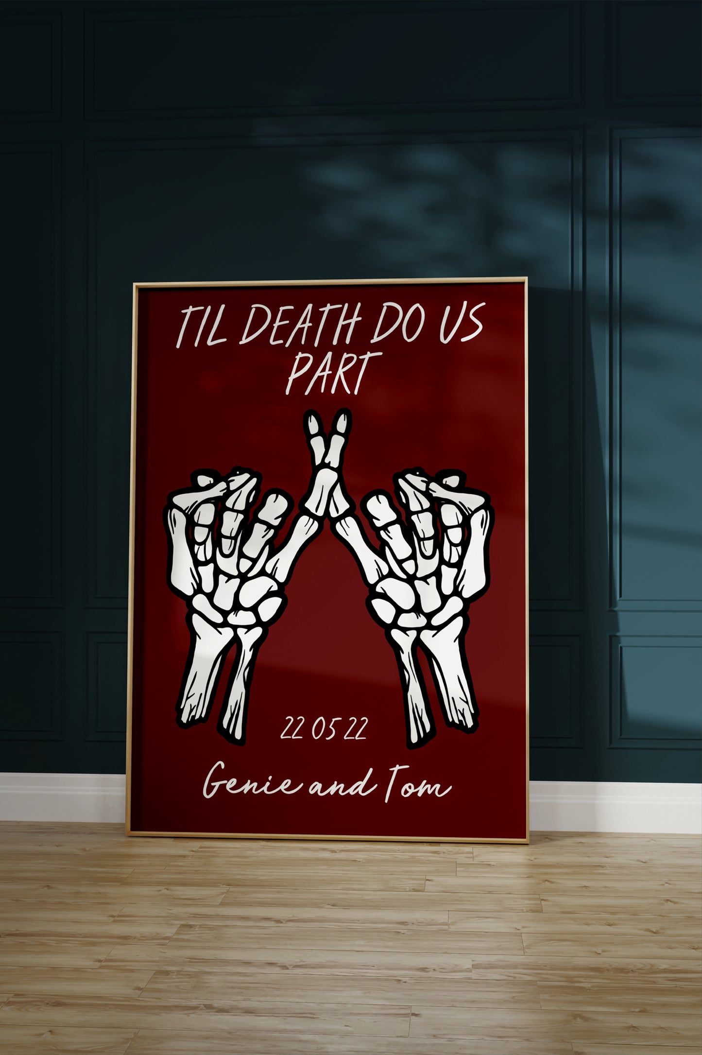 Til death do us part personalised print