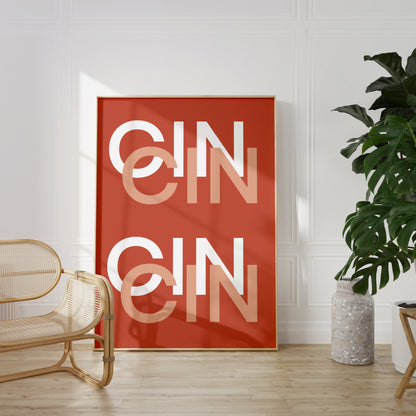 CIN CIN cheers print