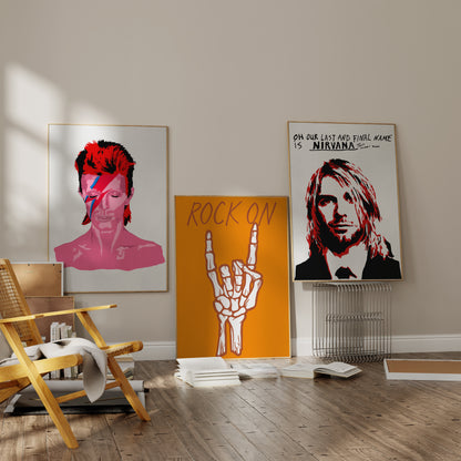 Kurt Cobain Nirvana portrait print